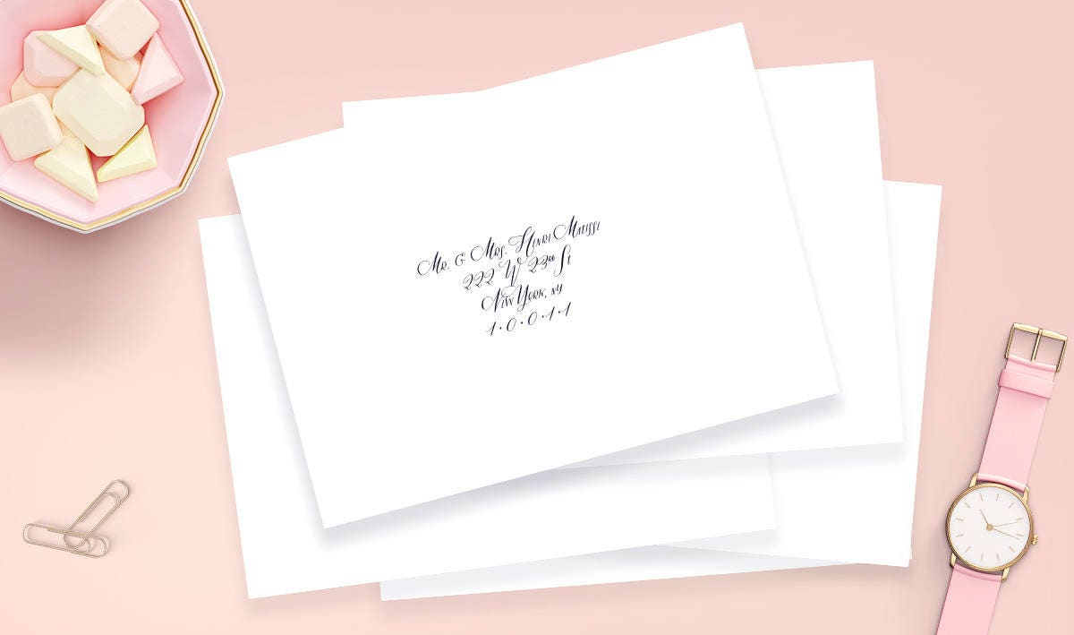 Wedding Invitation Address Labels 3.5 x 1.75 Guest | Etsy