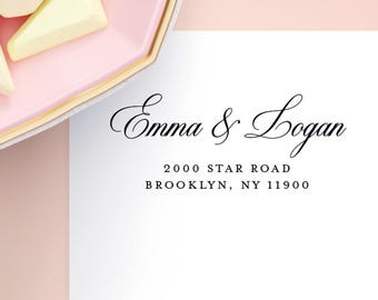 Return Address Labels, Clear Address Label, Wedding Address Labels, Clear Gold Foil Label, Gold Address Stickers, Mailing Labels
