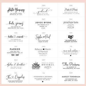 Guest or Return Address Labels, Clear Gold Foil Labels, Clear Guest Address Labels, Wedding Address Label, Guest List, Mailing Labels image 6