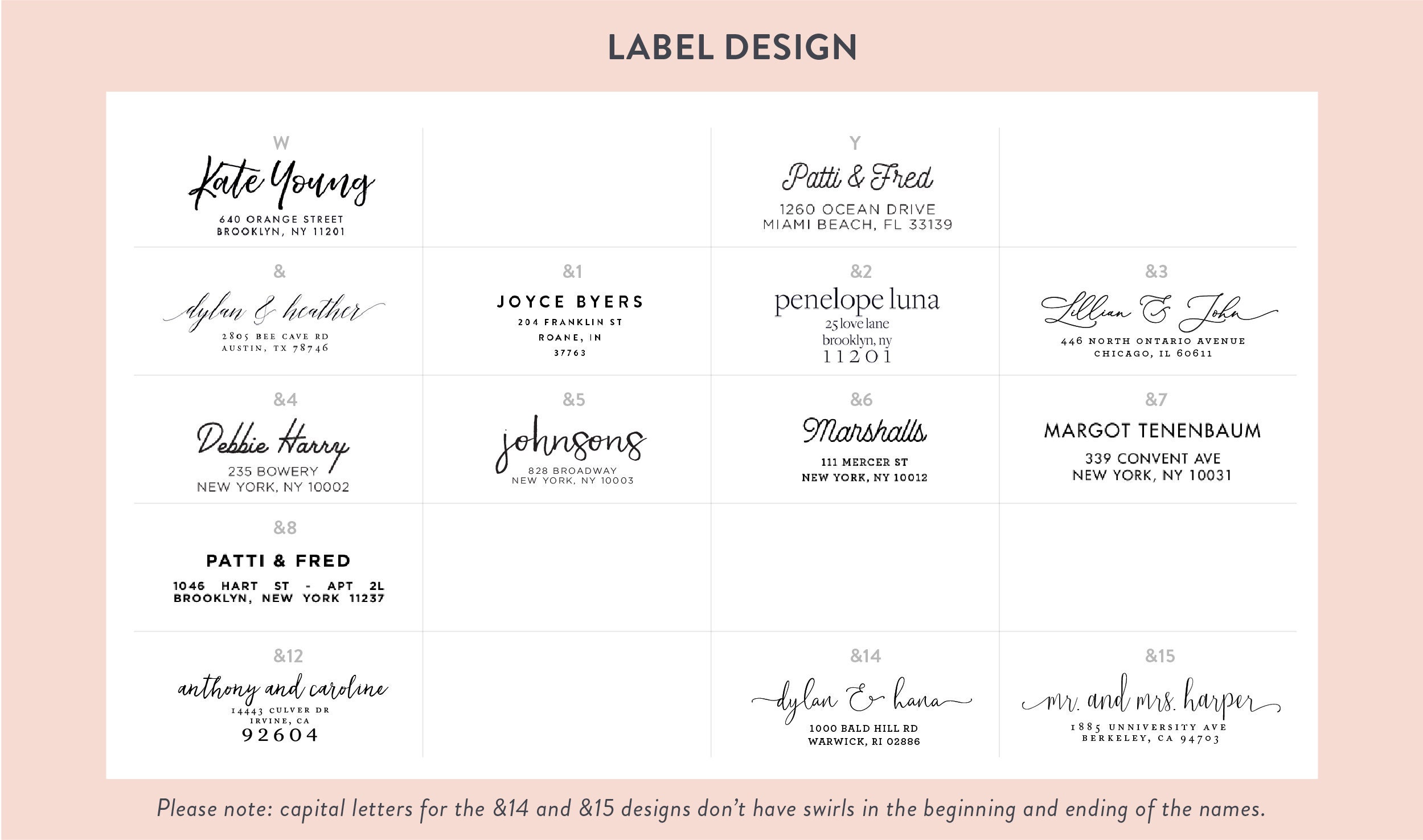 Guest Address Labels Guest List Address Labels Wedding Etsy