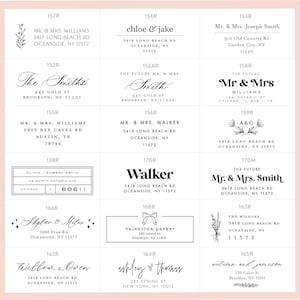 Guest or Return Address Labels, Clear Gold Foil Labels, Clear Guest Address Labels, Wedding Address Label, Guest List, Mailing Labels image 5