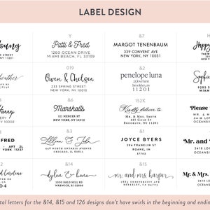 Guest Address Labels, Large Guest List Address Labels, Wedding Address Labels 4x2, Custom Clear Wedding Label, Wedding Invitation Address zdjęcie 6