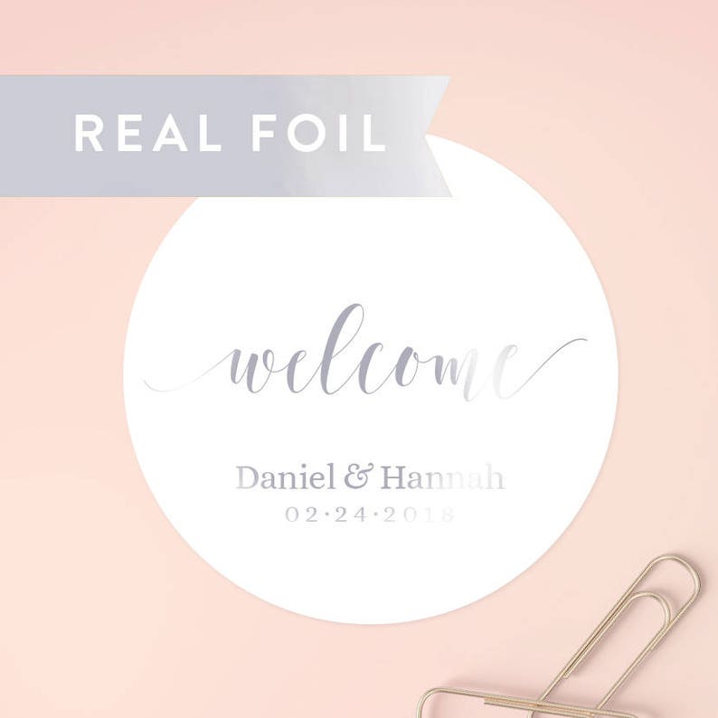 Wedding Stickers Custom Wedding Favor Gift Bag Etsy