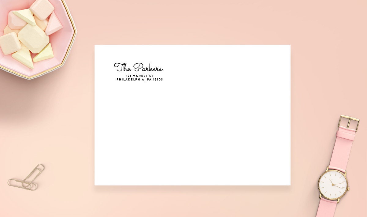 Address Stickers Clear Address Labels Personalized Return Etsy