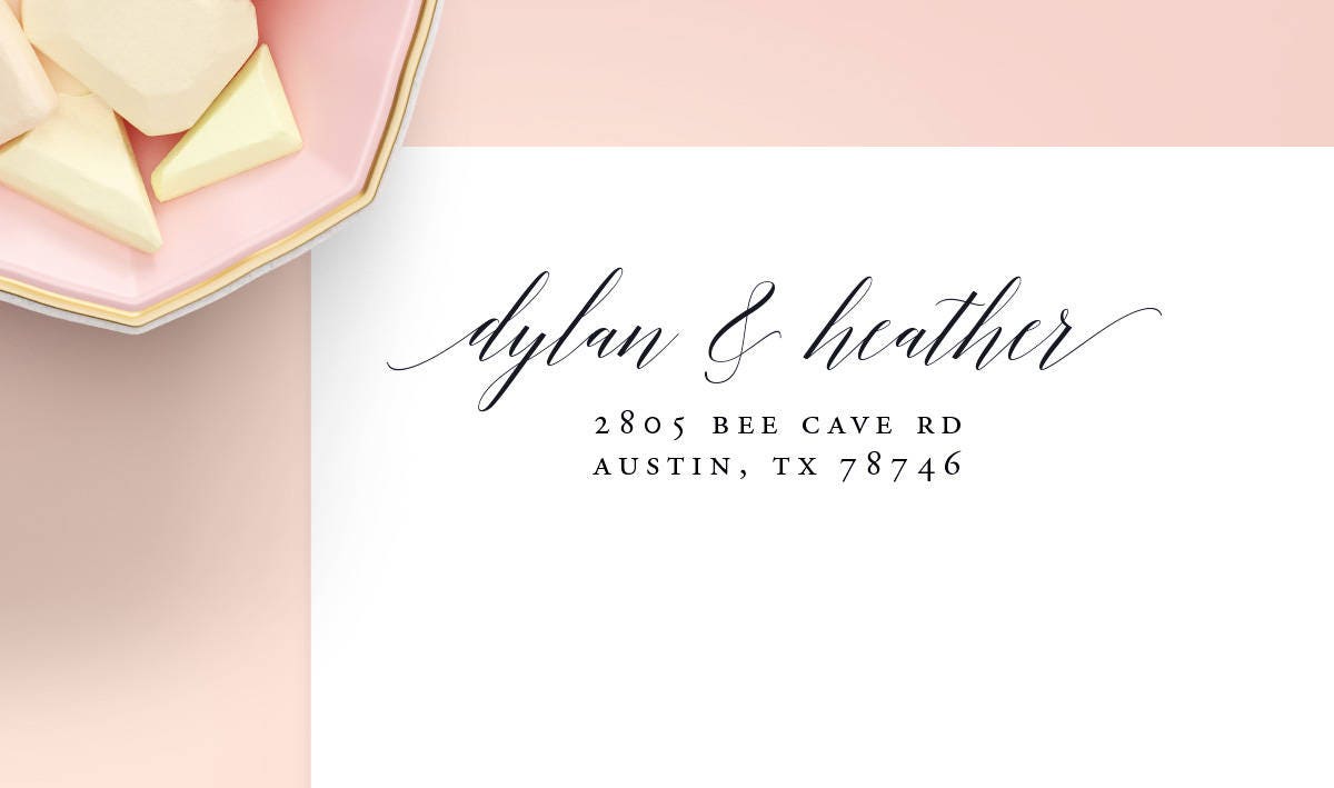 Proper etiquette for return address labels