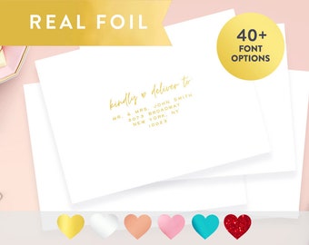 Guest Address Labels, Clear Foil Labels, Recipient Address Label, Wedding Invitation Envelope Addressing, Large Clear Labels, 4x2