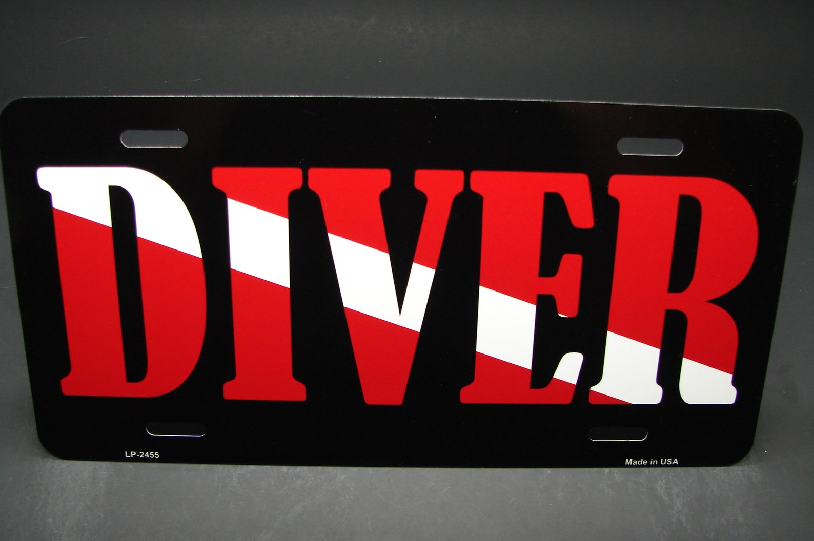 SCUBA DIVE FLAG License Plate For Cars Metal Aluminum Diver Etsy