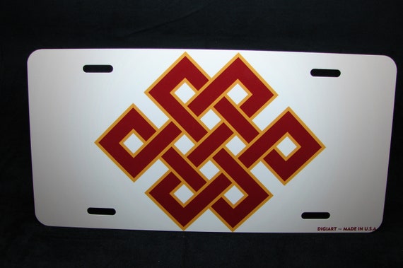 BUDDHA EYES METAL LICENSE PLATE FOR CARS BUDDHISM BUDDHIST FAITH