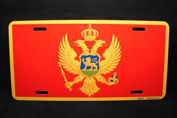AMERICAN MOLDAVIAN FLAGS Metal Black License Plate Frame Auto SUV Tag Holder