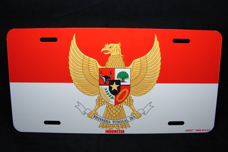 BURMA MYANMAR FLAG METAL NOVELTY LICENSE PLATE TAG FOR CARS