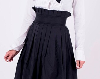 The Nomi Maxi High Waist Ankle Length Loose Skirt with Pockets main image 0
