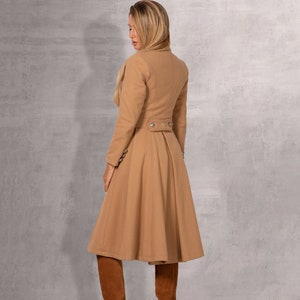 Wool Cashmere Coat, Long Winter Coat, Plus Size Clothing, Camel Coat, Maxi Warm Coat, Fall and Winter, Classic Coat, Princess Coat, Astraea