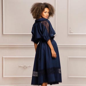 Wedding Guest Dress, Mother Of The Bride Dress, Womens Clothing, Linen Dress With Lace, Fall Fashion, Boho Chic, Linen Clothing, Luxe Boho