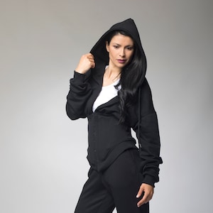 Conjunto de sudadera con capucha y pantalón deportivo, ropa de mujer, ropa deportiva para mujer, sudadera y pantalón de chándal, ropa deportiva para mujer, ropa de fitness, conjunto para el gimnasio
