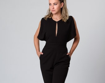 Elegant Jumpsuit, Formal Women Clothes, Party Wear, Plus Size Overalls, Wedding Guest Outfit, Womens Clothing, Evening Jumpsuit, Cocktail