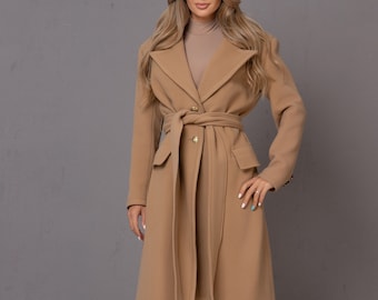 1960's Double Breasted Wool Winter Coat by Sir Jac Men's