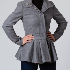 Wool Winter Coat, Cashmere Coat, Women Grey Coat, Plus Size Clothing, Overcoat Winter, Boho Coat, Fleece Coat, Warm Coat, Cozy Coat, Winter