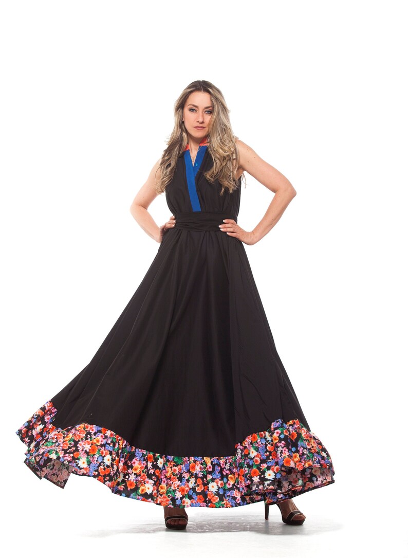 trapeze dress maxi