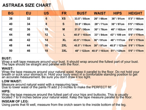 Sofia Cashmere Size Chart