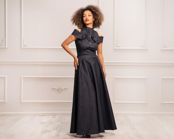 taffeta dress Gwynn Sleeveless Taffeta Drop Waist Dress – Black, Fuchsia & Powder Blue
