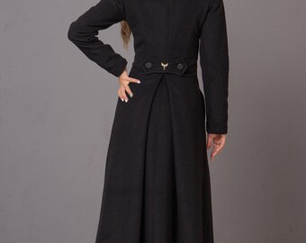Manteau D'hiver EDC Noir - Taille M/40, En Laine/polyamide, Occasion Très Bon état (peu Porté)