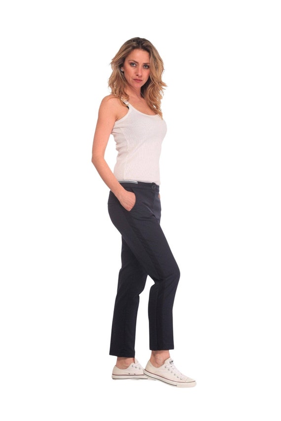 Women Black Trousers Plus Size Clothing 
