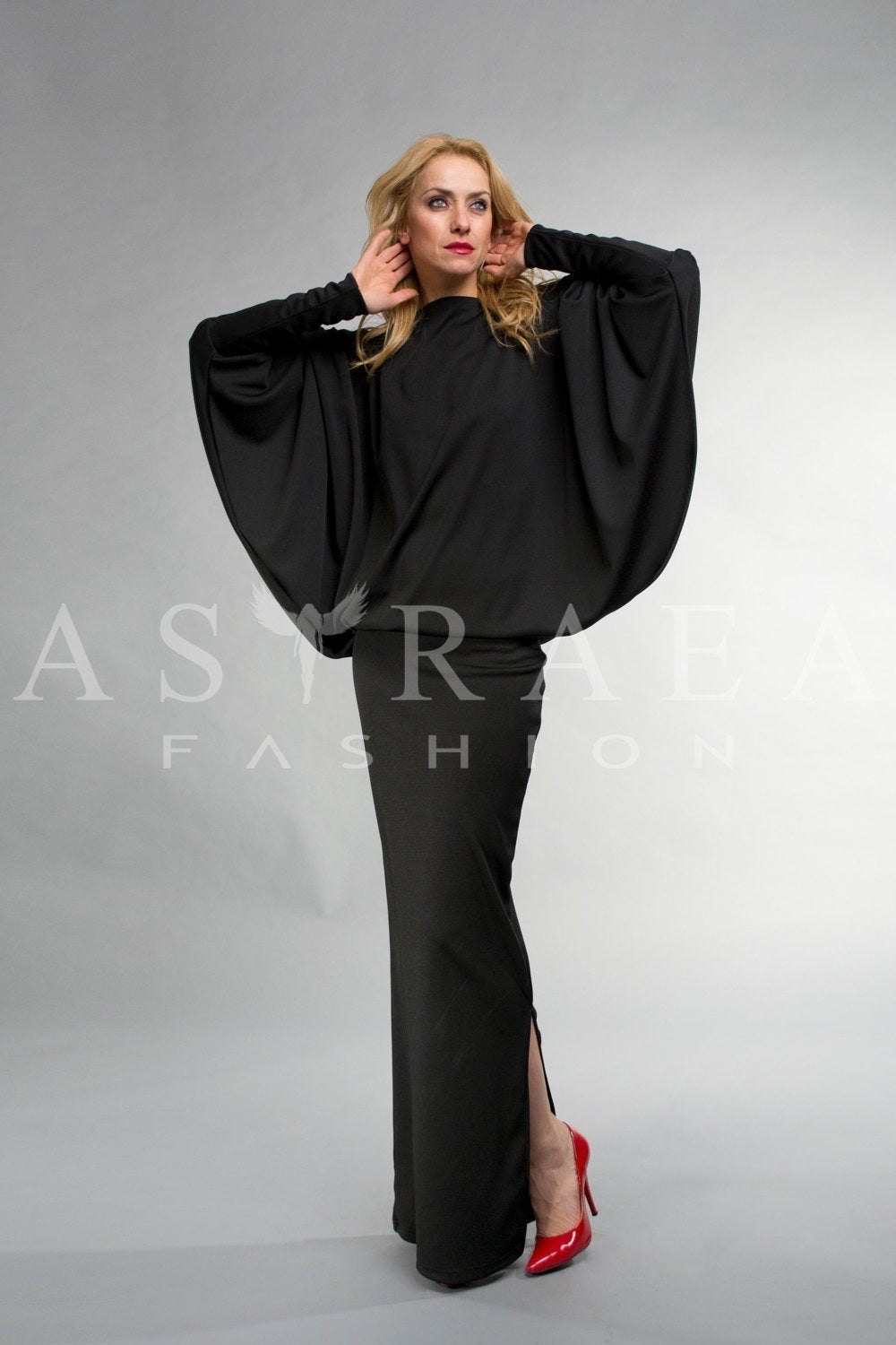Batwing Backless Dress