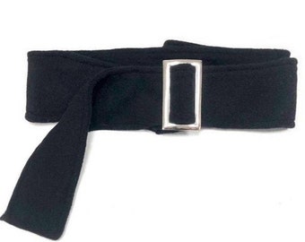 Buckle Wool Belt, Custom Belt Option for your Astraea Coat, Womens Wide Belt, Accessories