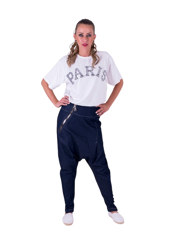 Jeans Pants, Denim Pants, Harem Pants, Women Pants, Baggy Pants