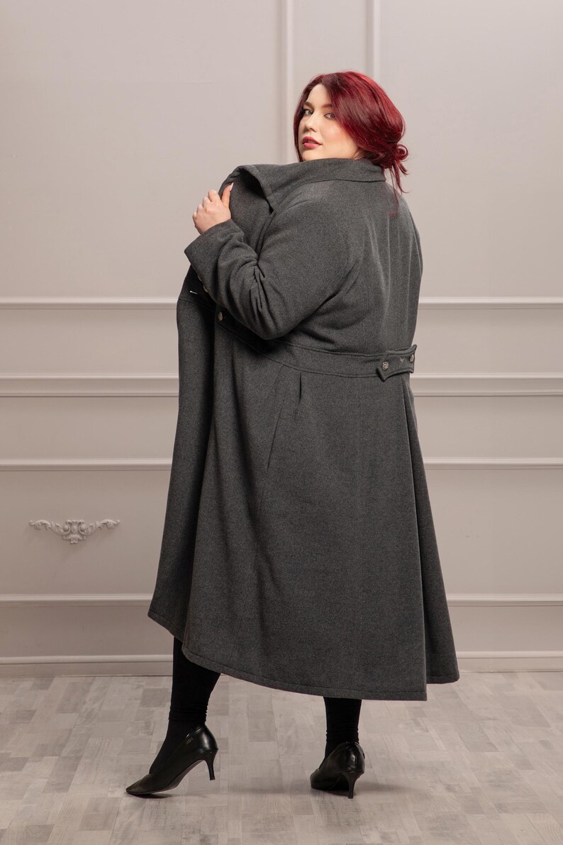 Cashmere Wool Coat, Plus Size Coat, Custom Size Coat, Winter Overcoat