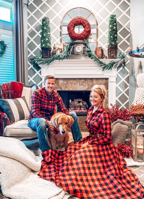 Christmas Dress Red Plaid Dress Holiday Dress Scottish Plaid Dress Red Tartan Dress Womens Clothing Festive Dress Matching Family Etsy Canada