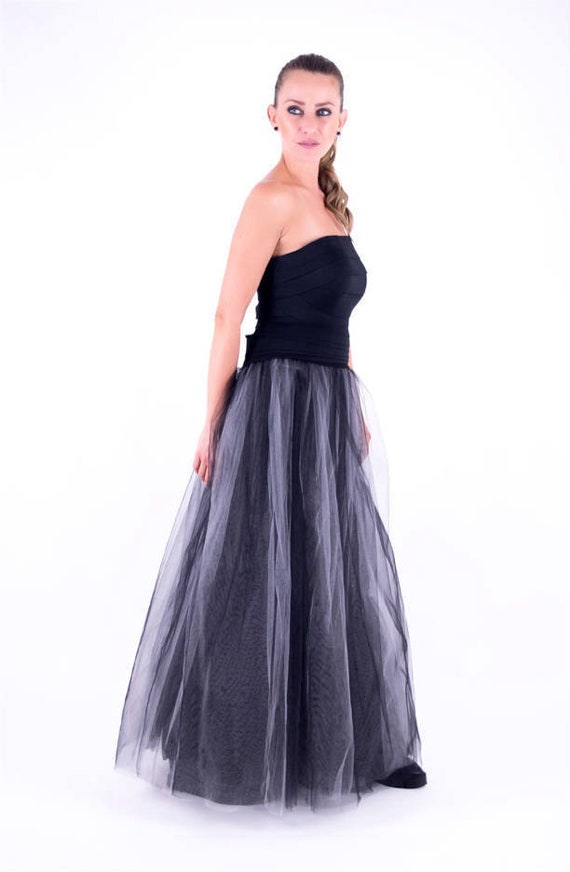 Formal plus hot sale size tulle skirt