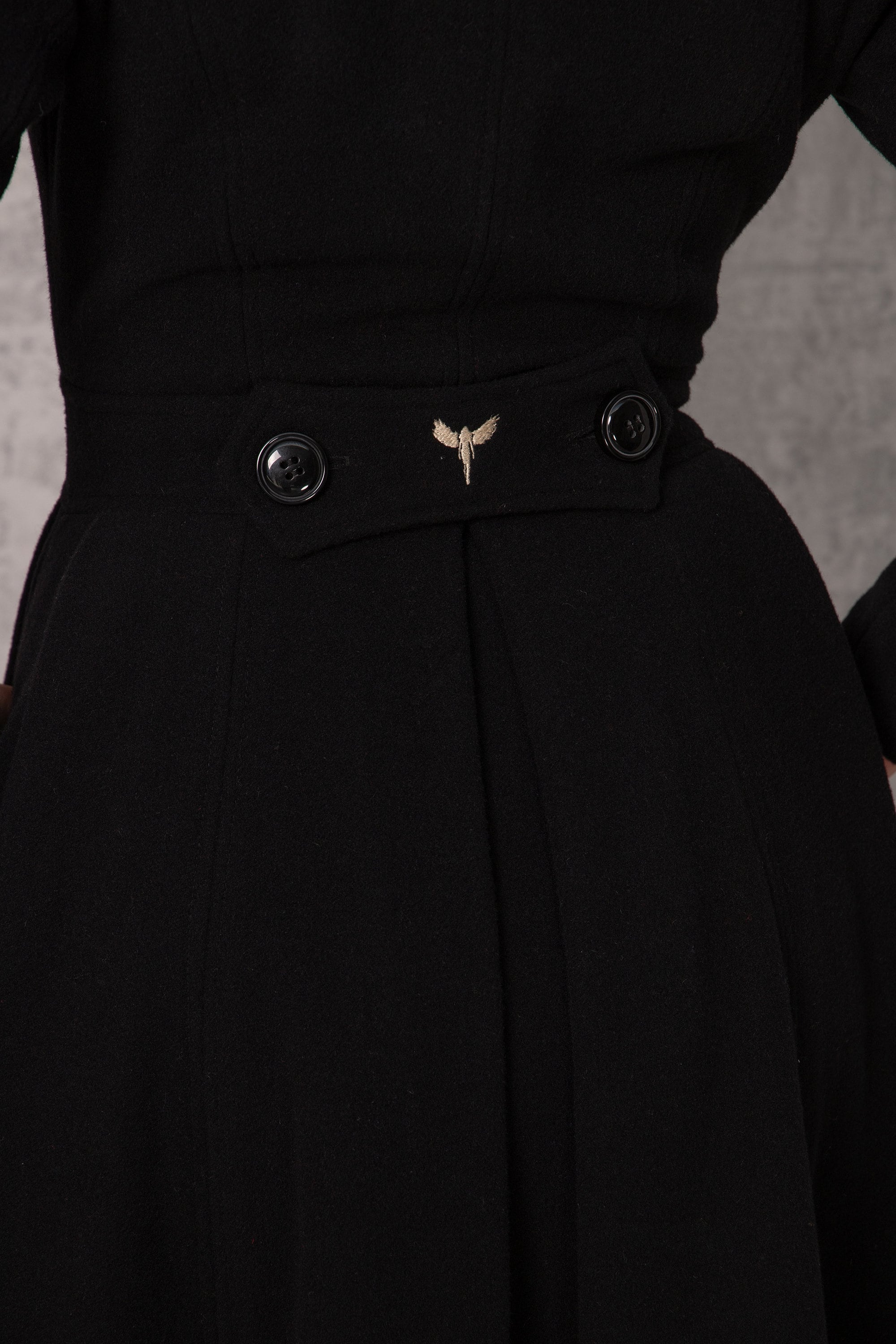 NEW Maxi Wool Coat in Black Extravagant Coat Gothic - Etsy Canada