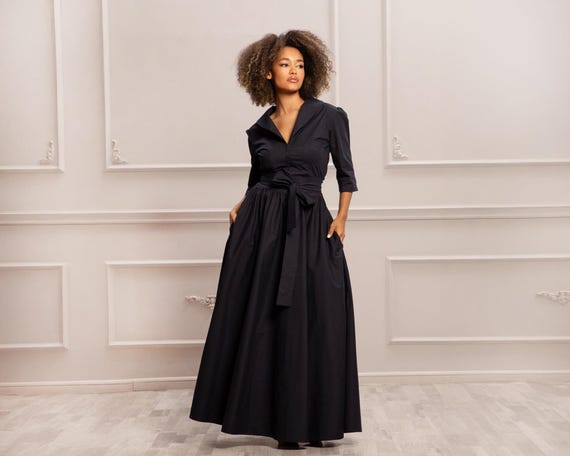Wedding Guest Dress, Blue Maxi Dress, Formal Dress, Womens Clothing, Mother  of the Bride, Elegant Dress, Cocktail Dress, Engagement Party