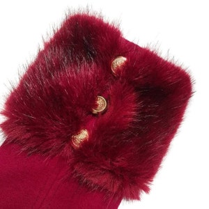 Faux Fur Vegan Trim Cuffs - Custom Addition for Your Astraea Coat
