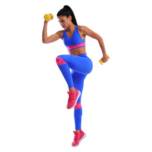 Women Activewear Set, Sports Bra And Leggings, Yoga Bra, Fitness Workout Outfit, Gym Workout Outfit, Fitness Sport Set, Exercise Clothes Set