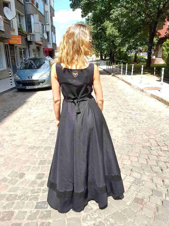 green flared dress Green fit and flare spring wrap dress 4966