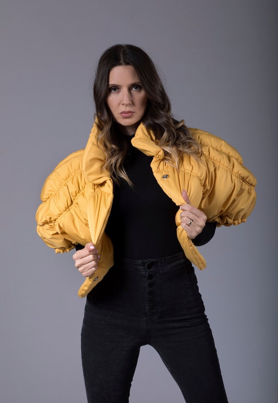 short mustard jacket