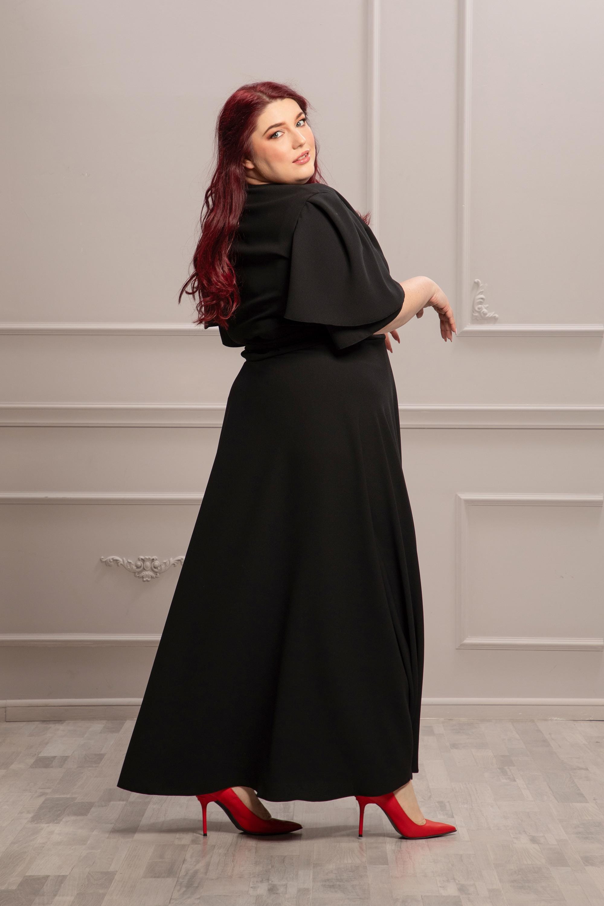 sachin and babi light blue dress Plus Size Wedding Guest Dress ~ Black Cocktail Dress Great Mother of the  Bride Dress ~ 4 Colors Available