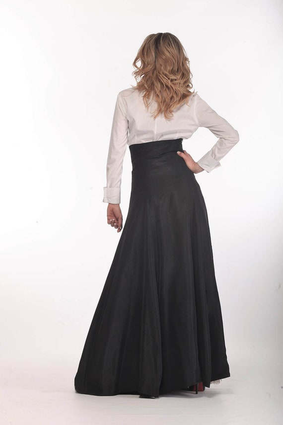 taffeta maxi dress