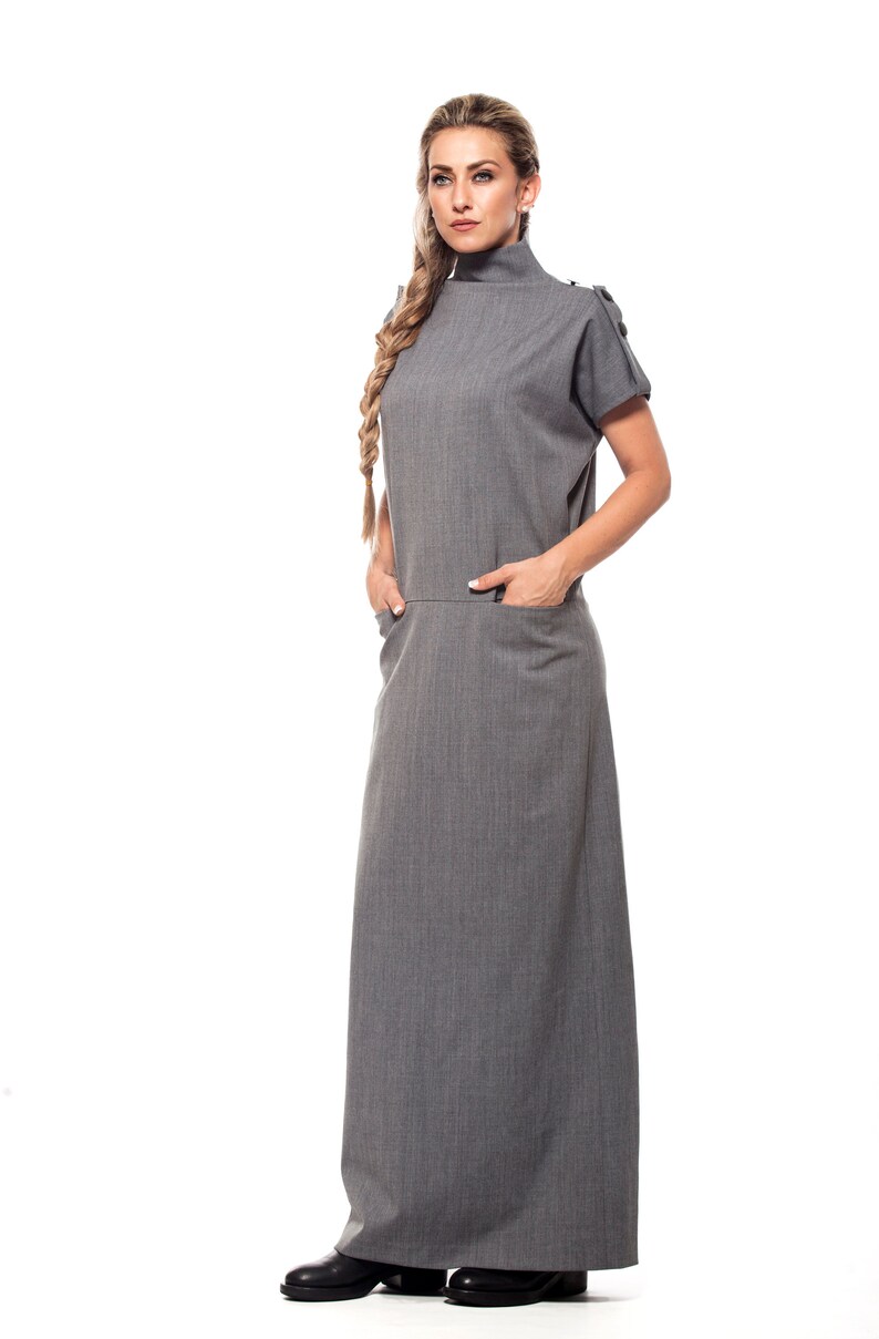 grey semi formal dresses