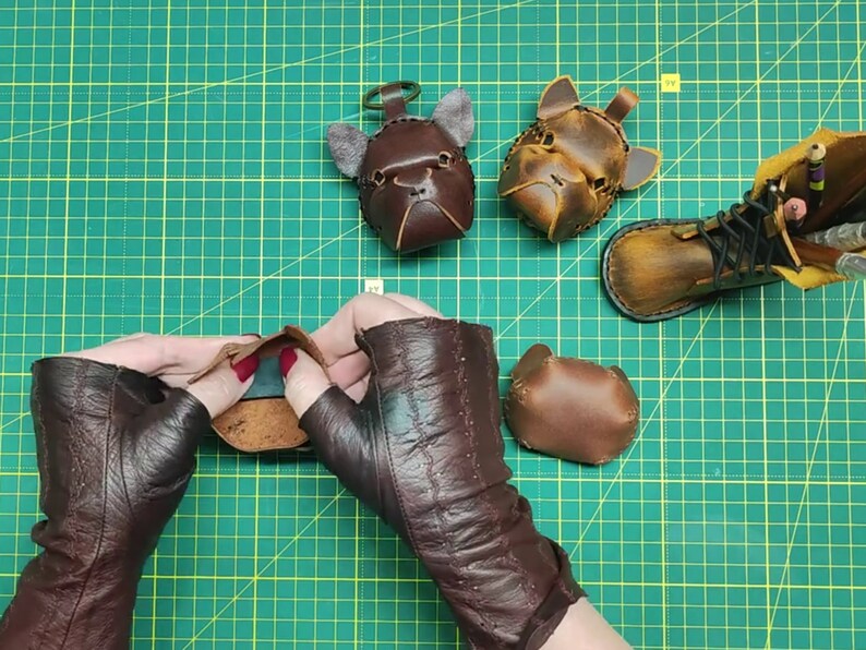Leather Bulldog Pattern PDF Download DIY Dog Leather Etsy