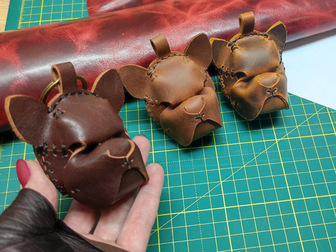 Leather Bulldog Pattern PDF Download DIY Dog Leather Etsy