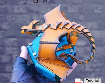 Dragon Leather Jewelry Box Pattern: Steampunk Treasure Holder (PDF)