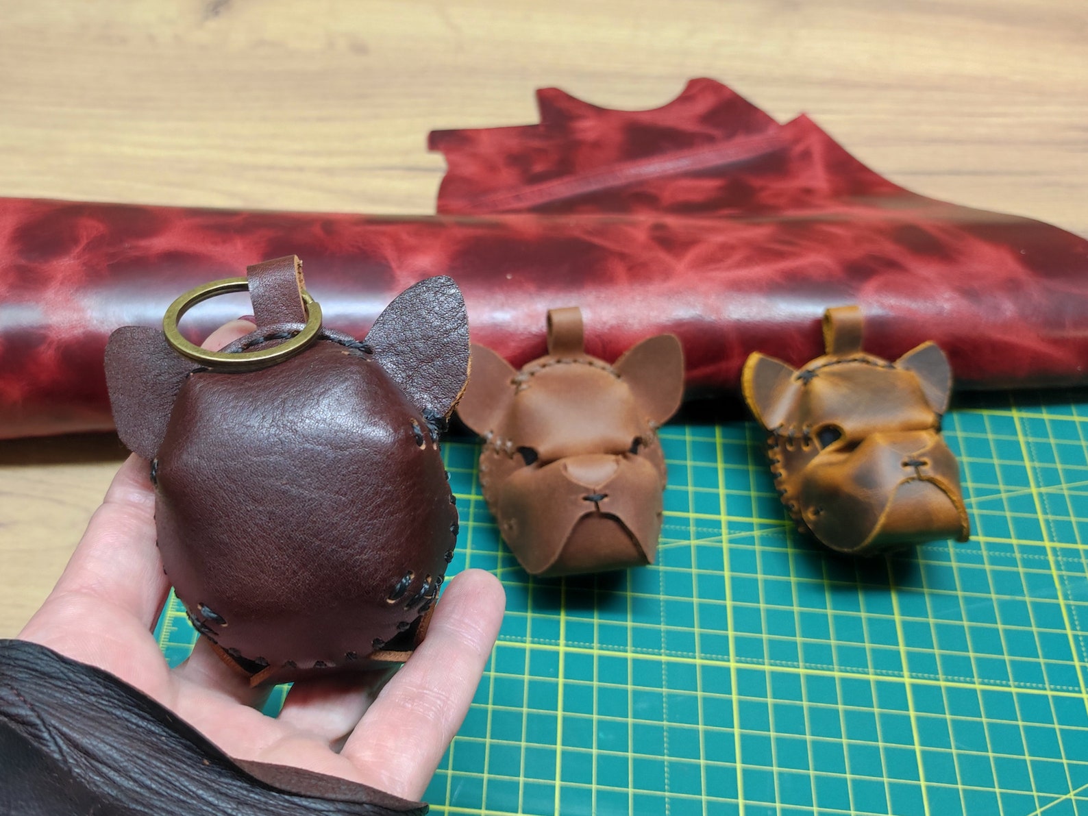 Leather Bulldog Pattern PDF Download DIY Dog Leather Etsy