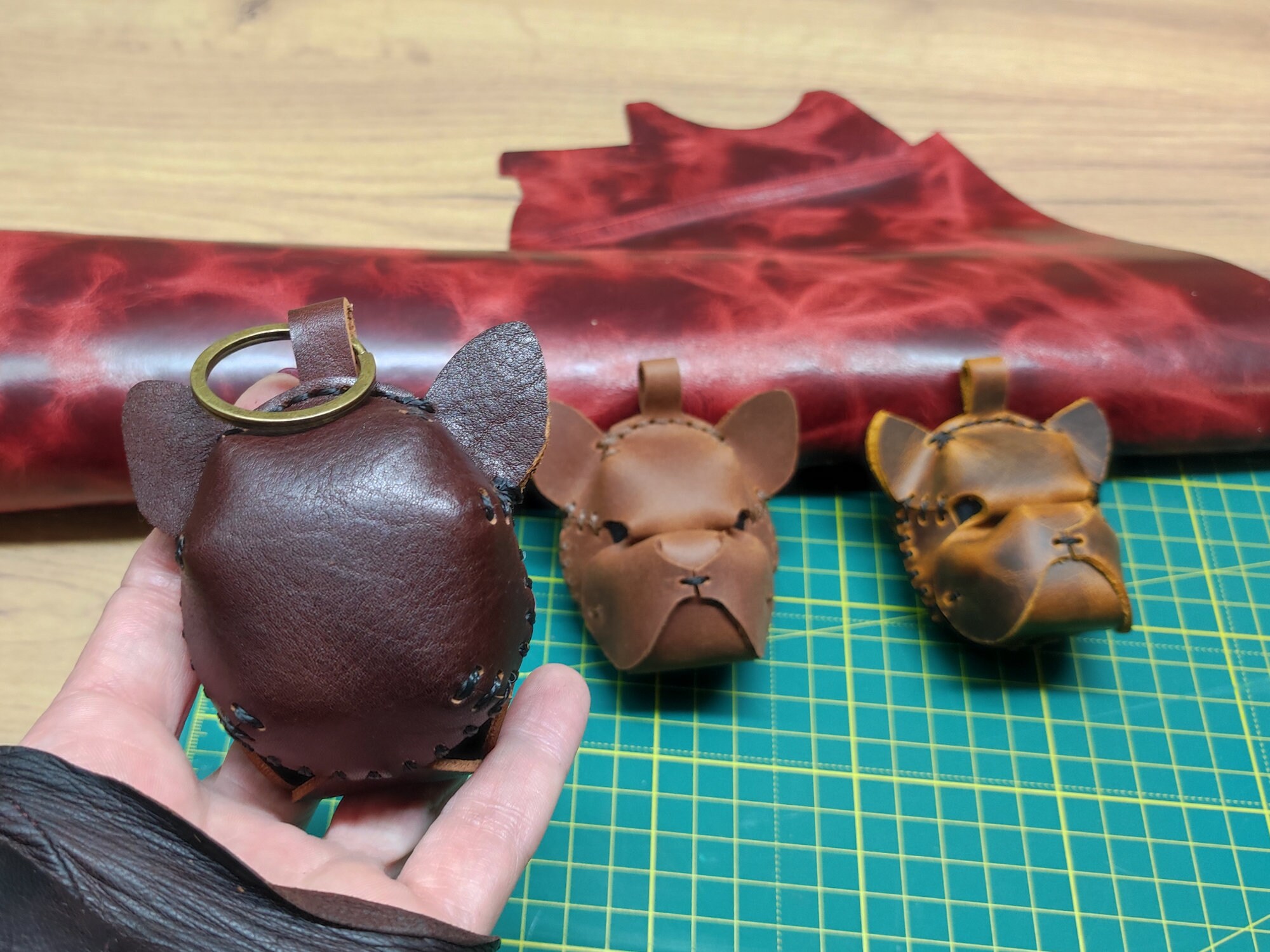 Leather Bulldog Pattern PDF Download DIY Dog Leather Etsy Canada