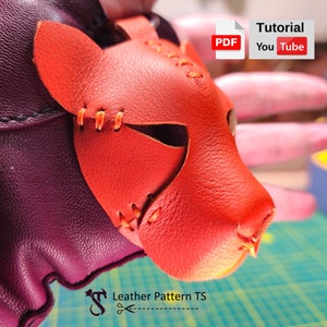 Leather Tiger Keychain Pattern: Beginner Friendly (PDF Pattern)
