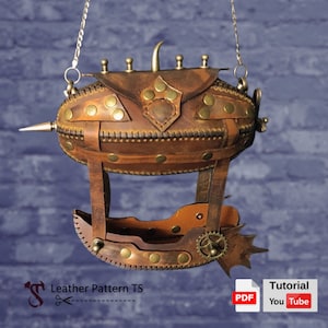 Steampunk Leather Airship Jewelry Box Pattern: DIY Template (PDF)
