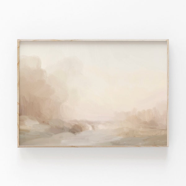 Landscape Painting, Abstract Art Print, Printable Art, INSTANT DOWNLOAD, Modern Minimalist Poster, Printable Wall Decor