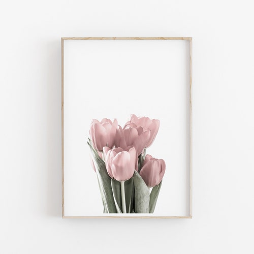 Tulip Wall Art Flower Printable Plant Print Etsy